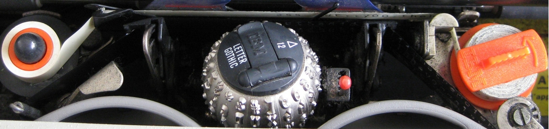 タイプライターのタイプボールト修正リボン